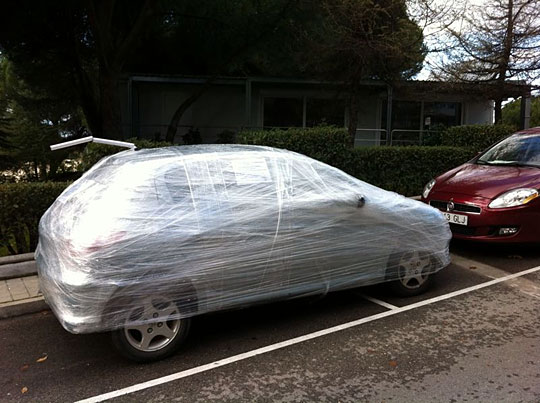 The cling-film wrap